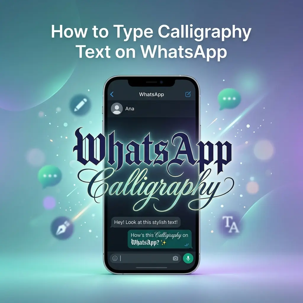 How to Type Calligraphy Text on WhatsApp Without Any App (2026 Guide)